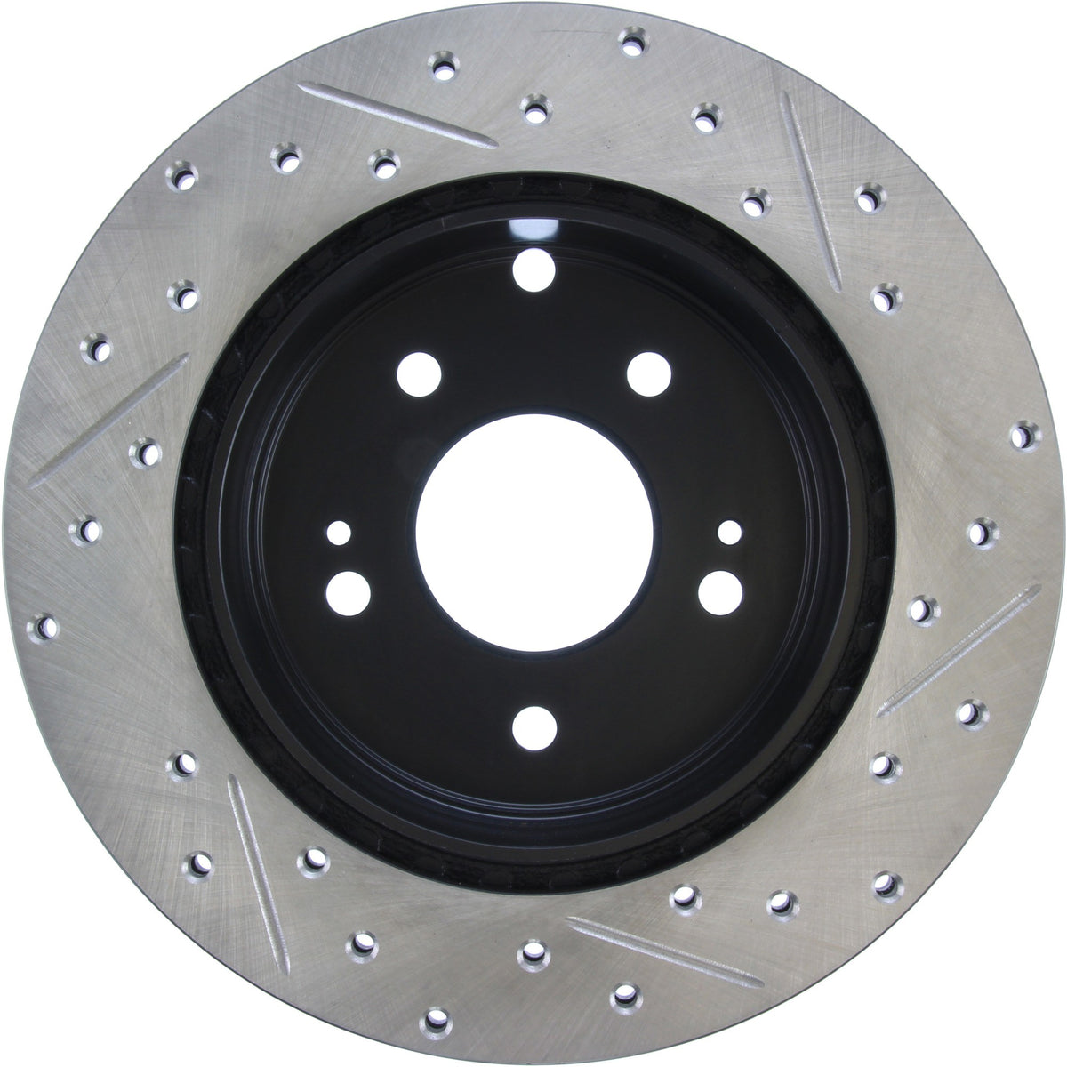 StopTech Sport Drilled/Slotted Brake Rotor; Rear Right