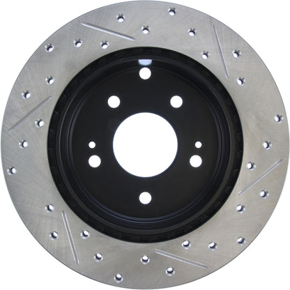 StopTech Sport Drilled/Slotted Brake Rotor; Rear Right