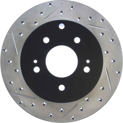 StopTech Sport Drilled/Slotted Brake Rotor; Rear Right