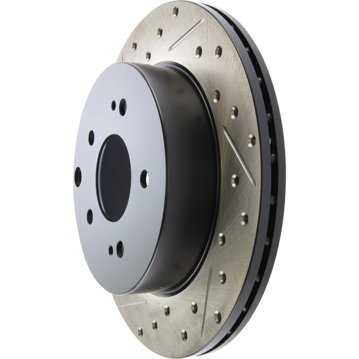 StopTech Sport Drilled/Slotted Brake Rotor; Rear Right