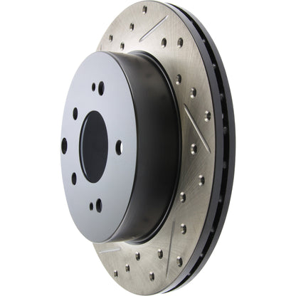 StopTech Sport Drilled/Slotted Brake Rotor; Rear Right