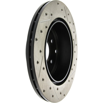 StopTech Sport Drilled/Slotted Brake Rotor; Rear Right