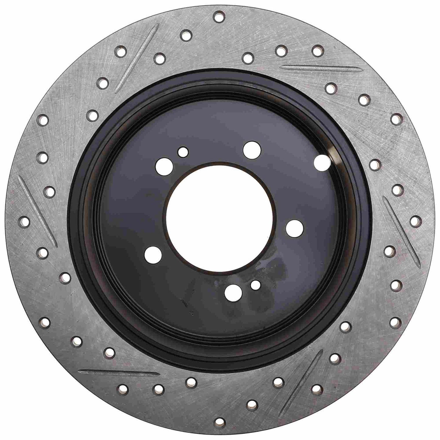 StopTech Sport Drilled/Slotted Brake Rotor; Rear Left