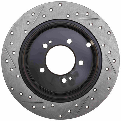 StopTech Sport Drilled/Slotted Brake Rotor; Rear Left