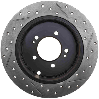 StopTech Sport Drilled/Slotted Brake Rotor; Rear Right