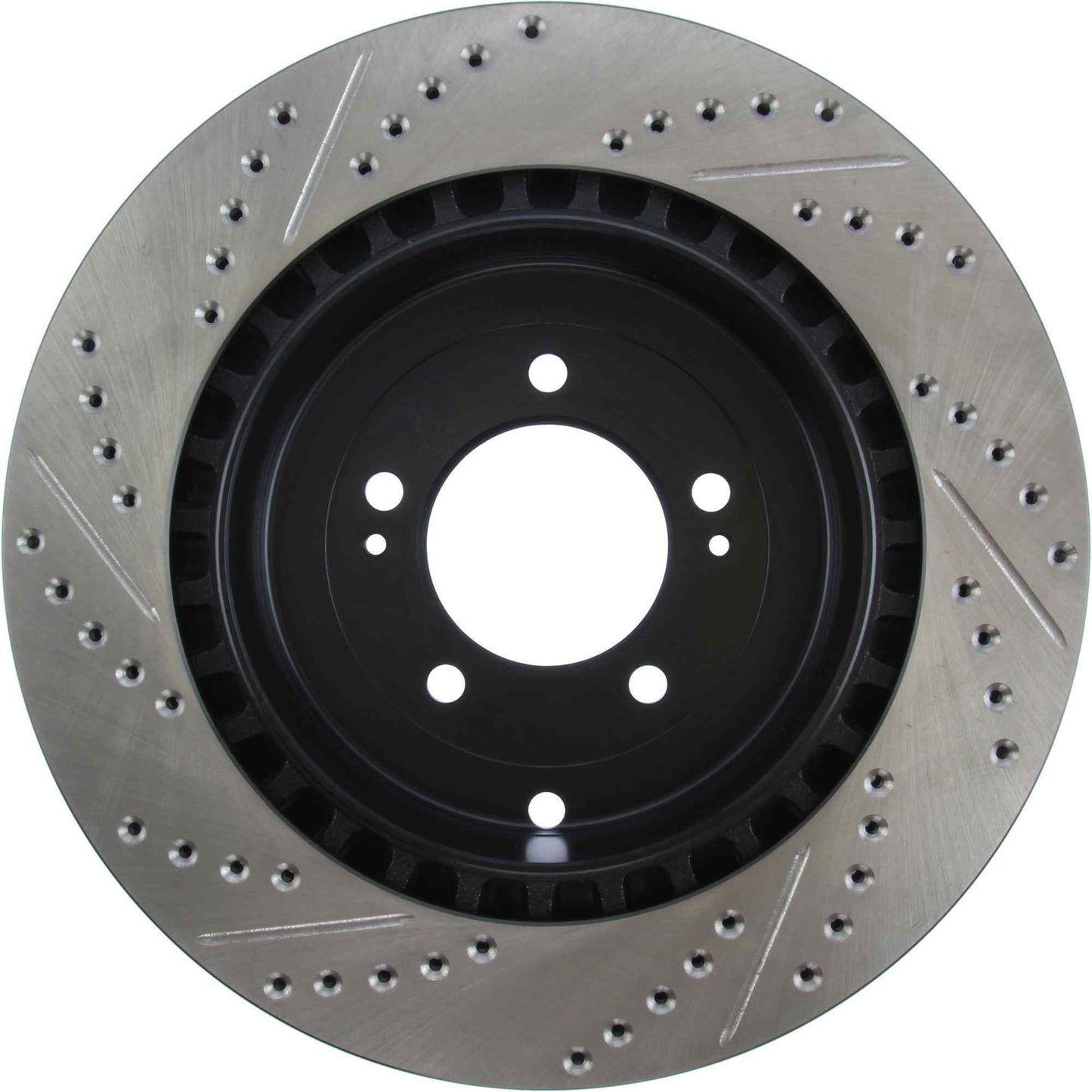 StopTech Sport Drilled/Slotted Brake Rotor; Rear Left