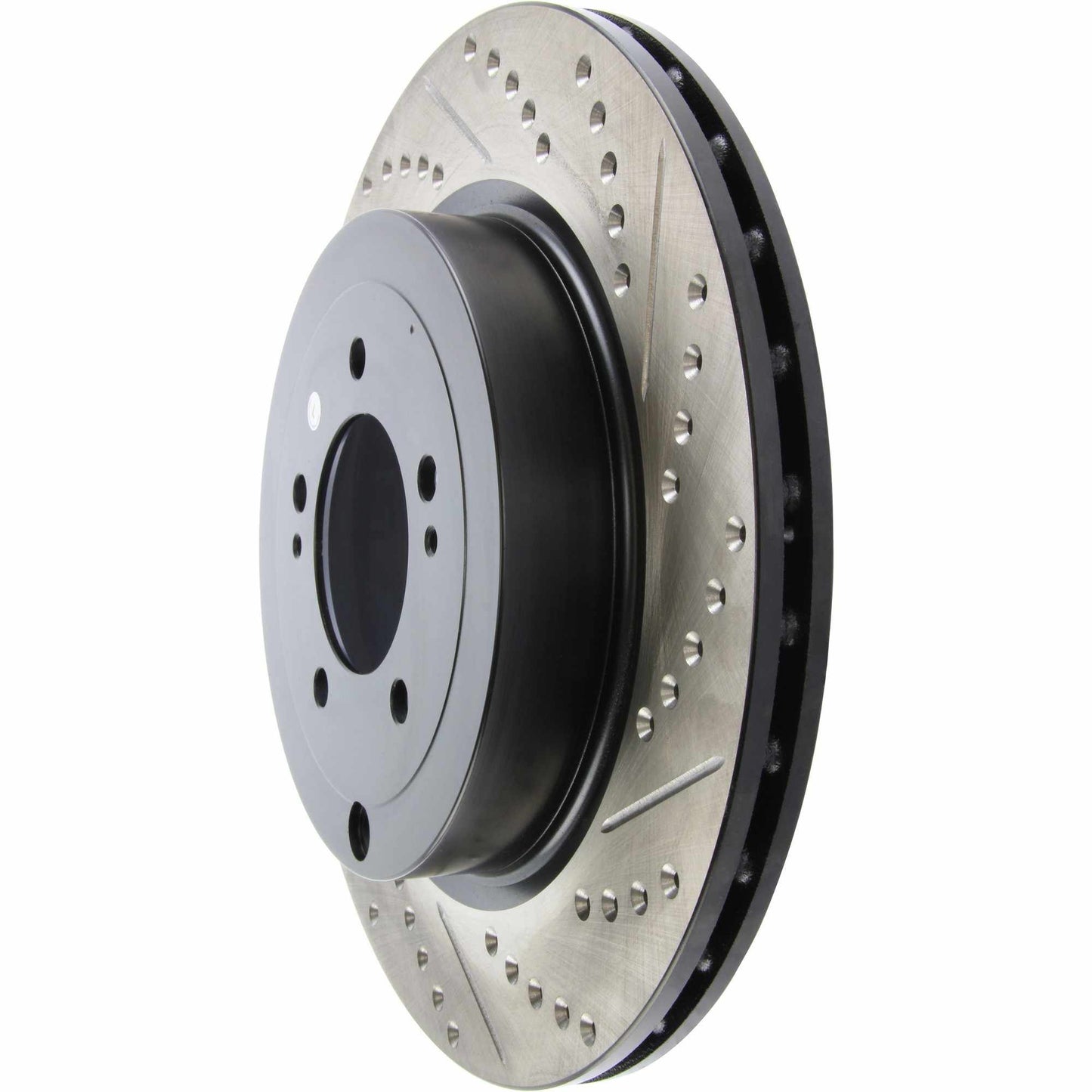 StopTech Sport Drilled/Slotted Brake Rotor; Rear Left