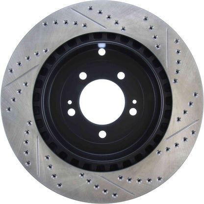 StopTech Sport Drilled/Slotted Brake Rotor; Rear Right