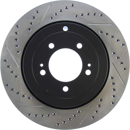 StopTech Sport Drilled/Slotted Brake Rotor; Rear Right