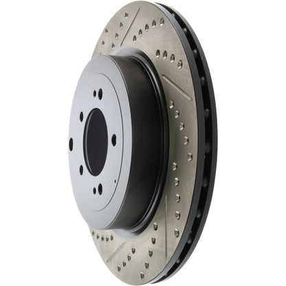 StopTech Sport Drilled/Slotted Brake Rotor; Rear Right