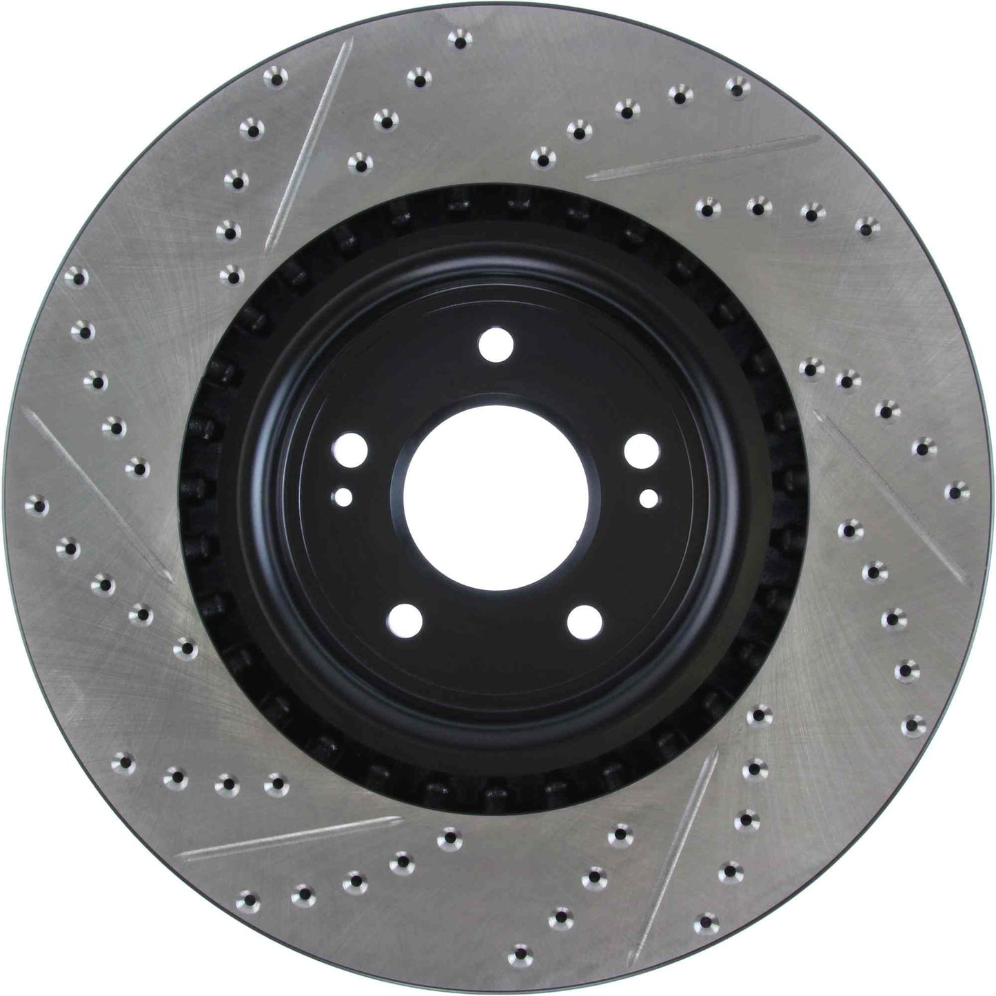 StopTech Sport Drilled/Slotted Brake Rotor; Front Left