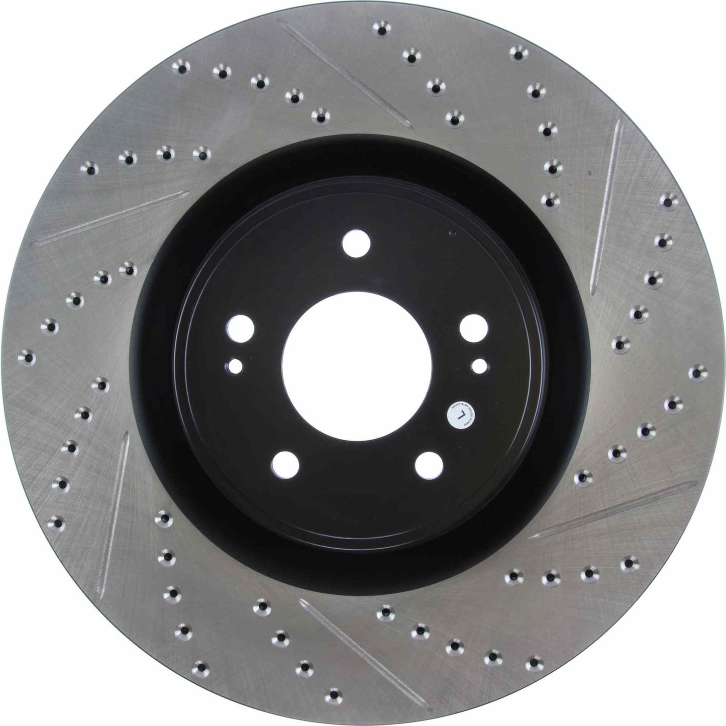 StopTech Sport Drilled/Slotted Brake Rotor; Front Left