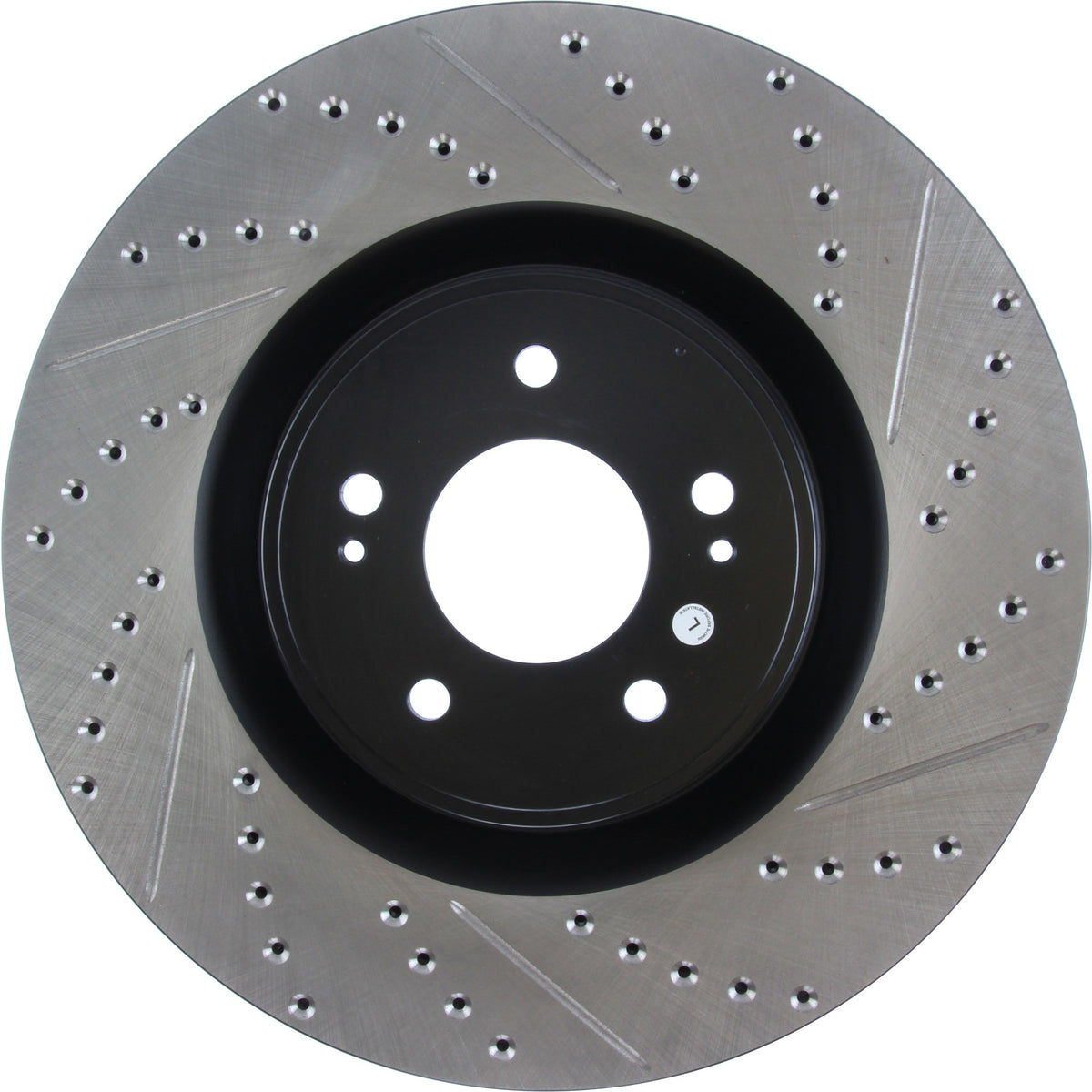 StopTech Sport Drilled/Slotted Brake Rotor; Front Left