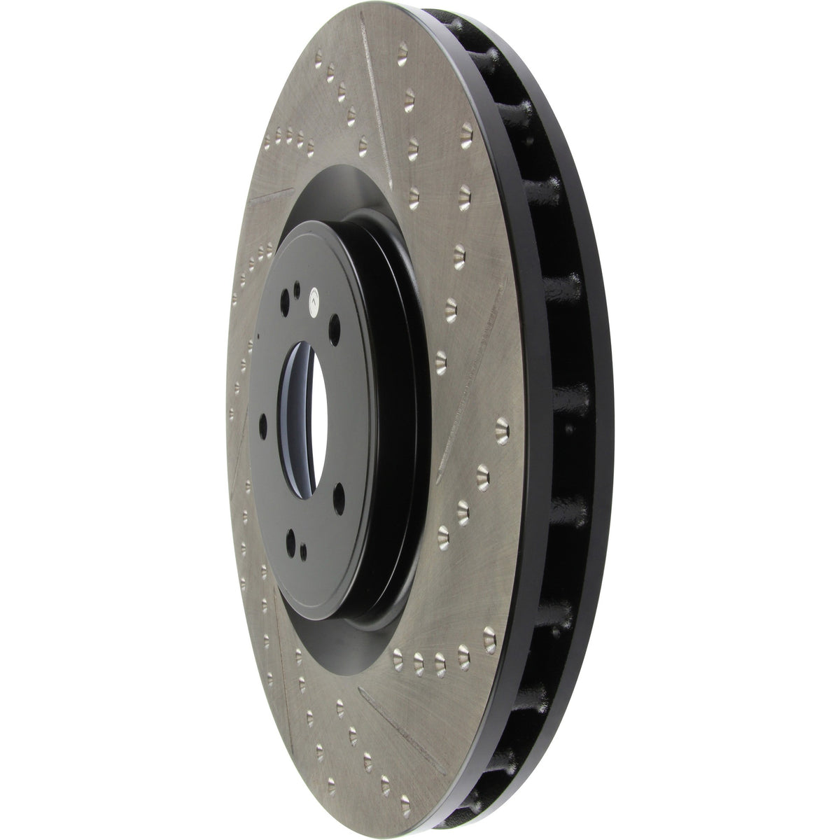 StopTech Sport Drilled/Slotted Brake Rotor; Front Left