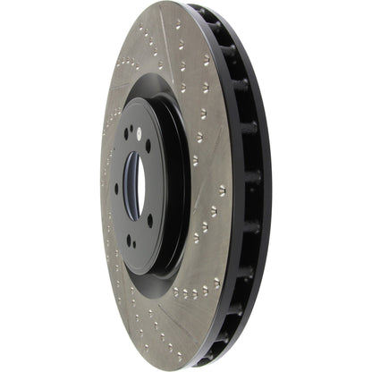 StopTech Sport Drilled/Slotted Brake Rotor; Front Left