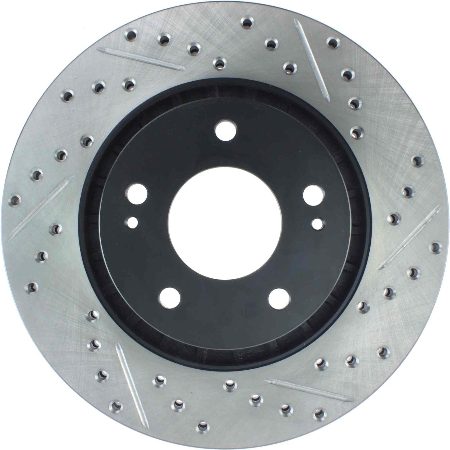 StopTech Sport Drilled/Slotted Brake Rotor; Front Left
