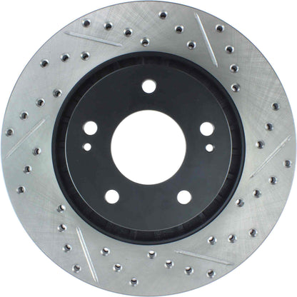 StopTech Sport Drilled/Slotted Brake Rotor; Front Left