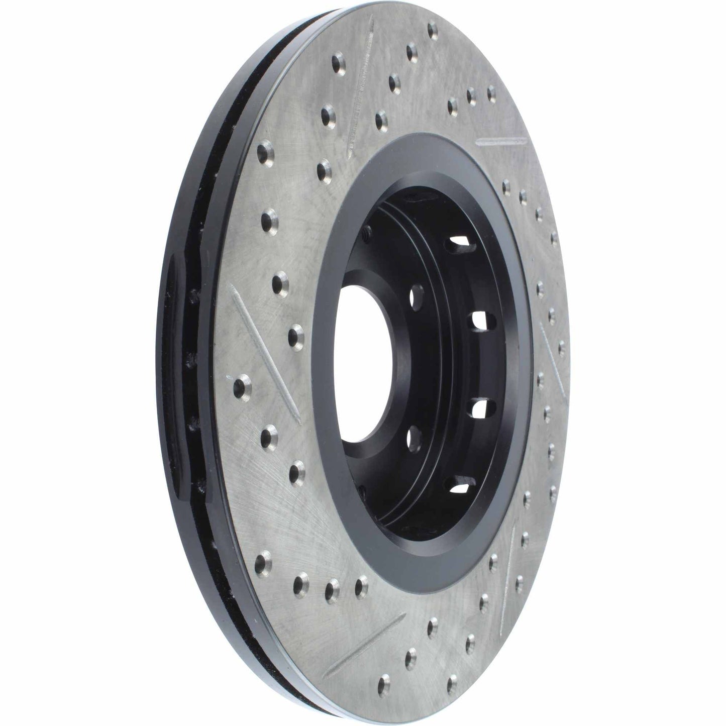 StopTech Sport Drilled/Slotted Brake Rotor; Front Left