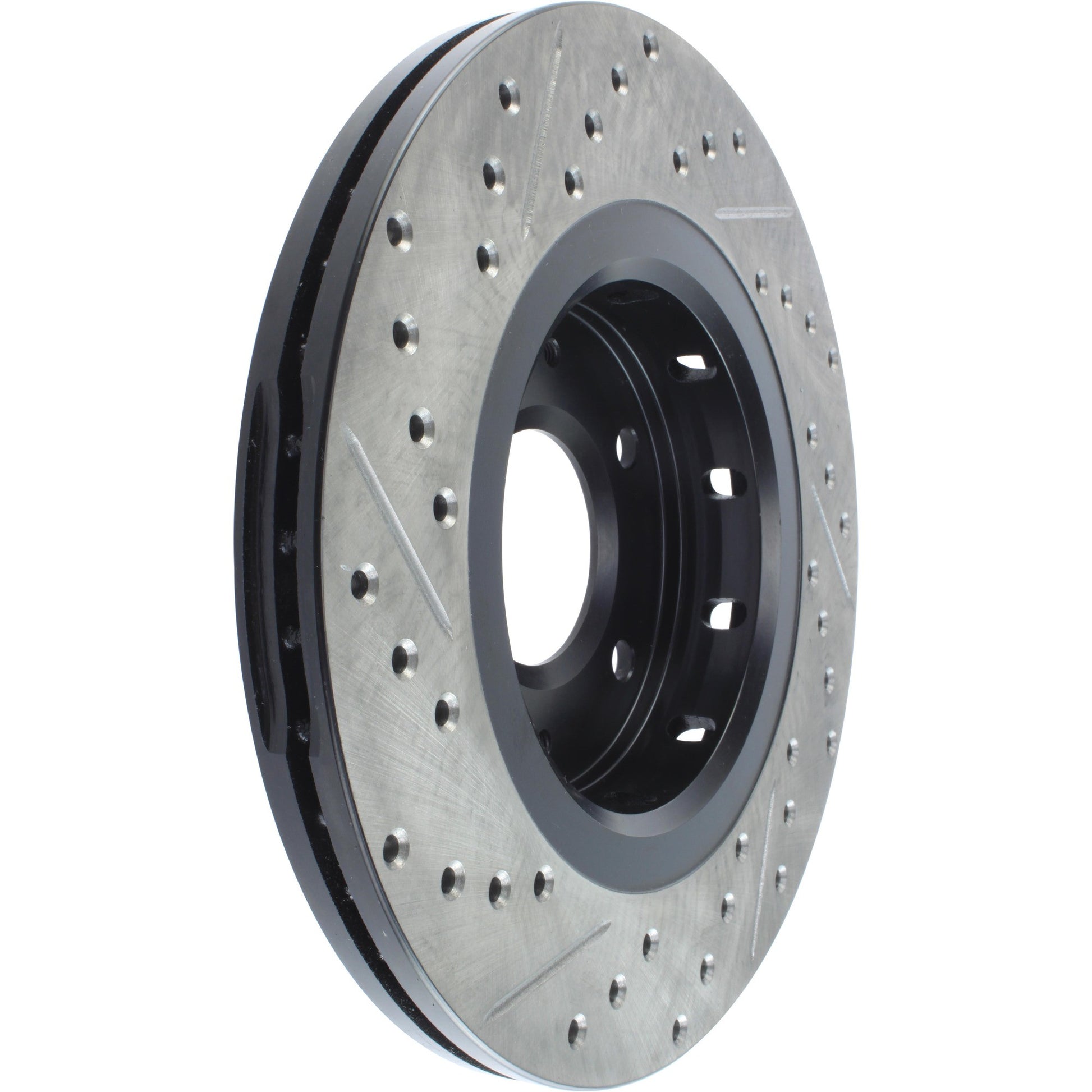 StopTech Sport Drilled/Slotted Brake Rotor; Front Left