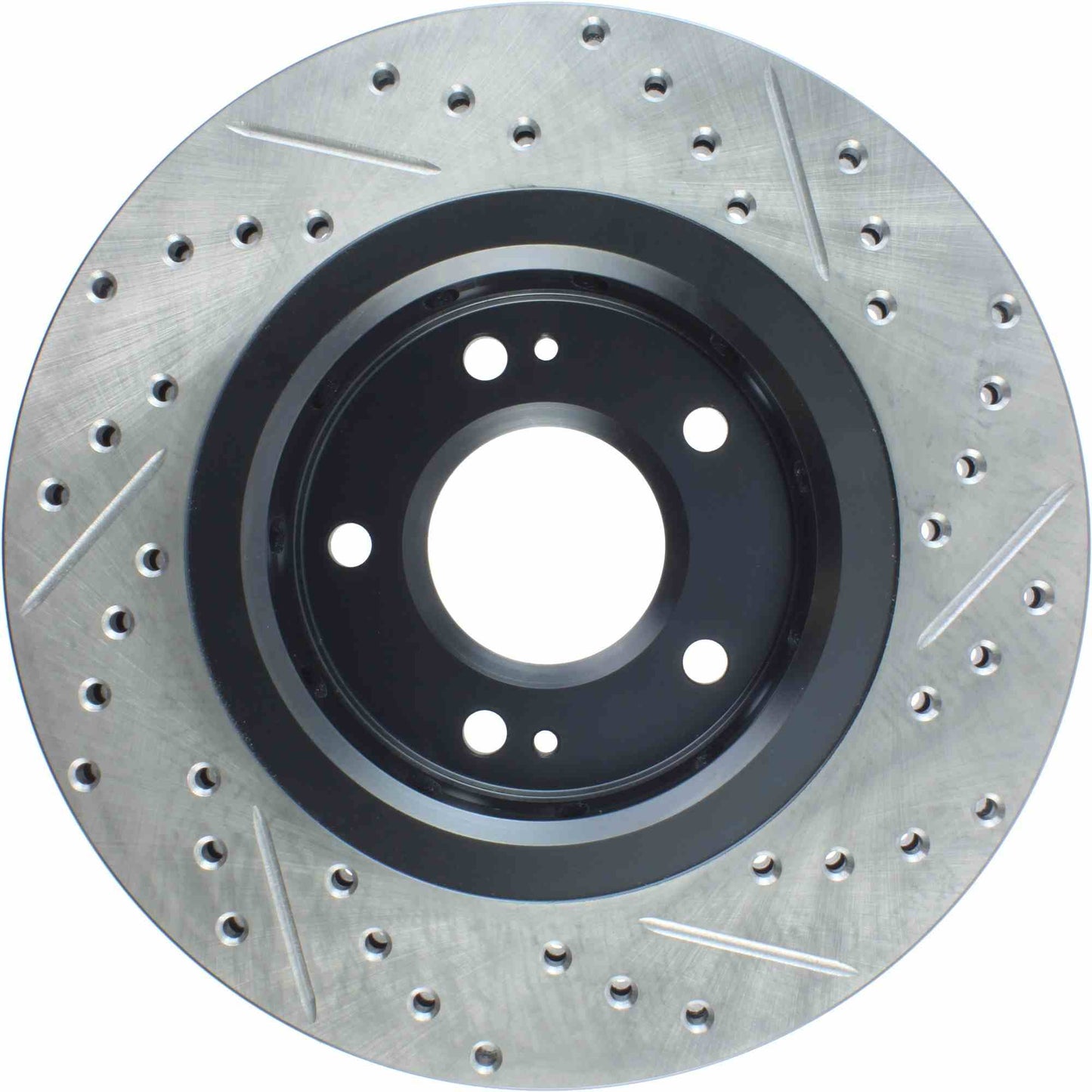 StopTech Sport Drilled/Slotted Brake Rotor; Front Right