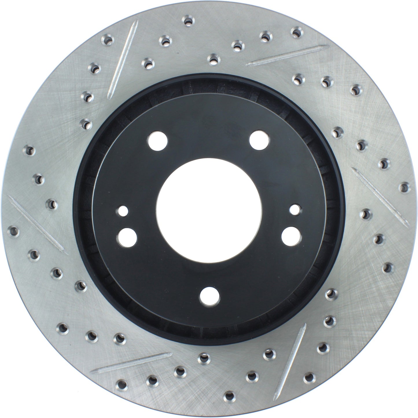 StopTech Sport Drilled/Slotted Brake Rotor; Front Right