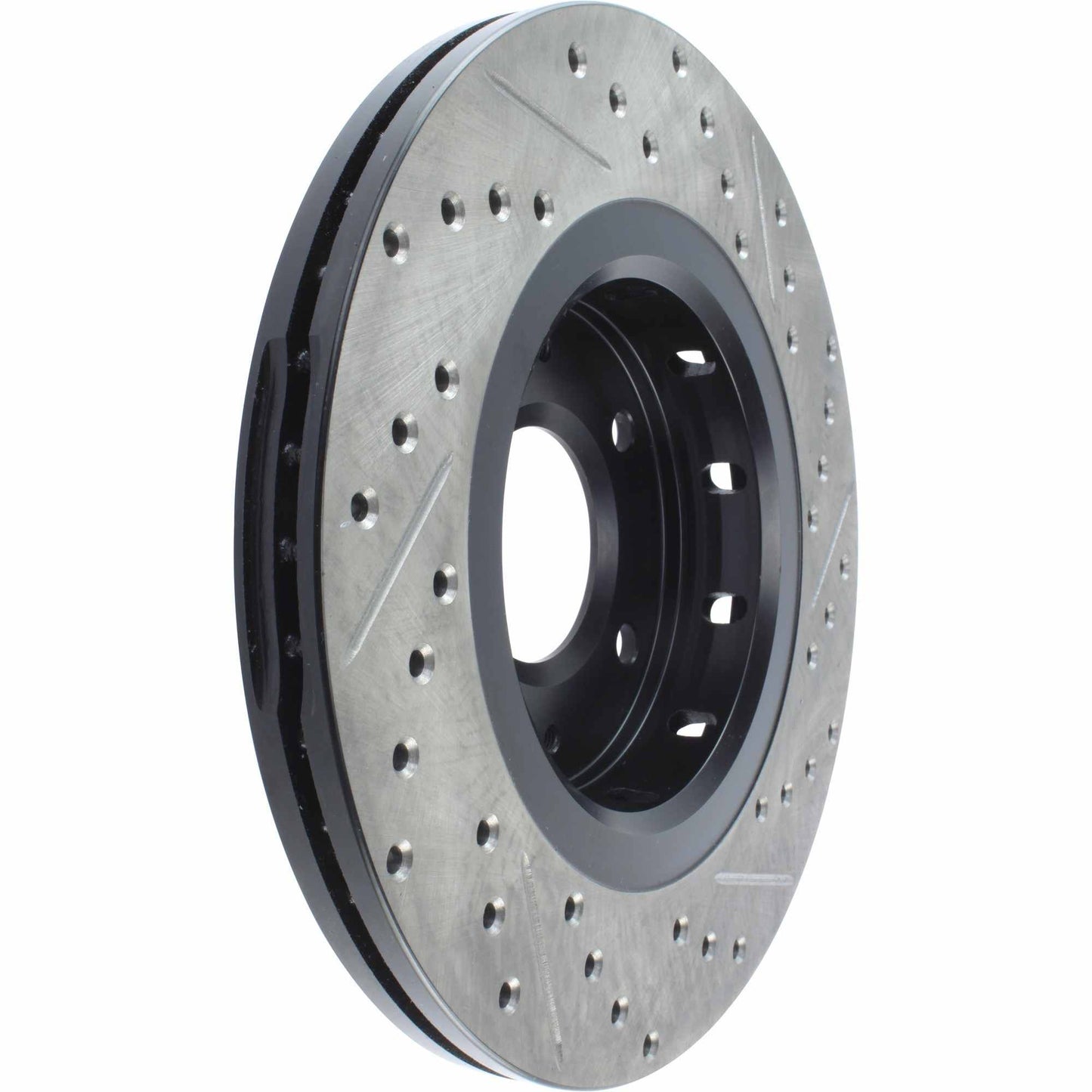 StopTech Sport Drilled/Slotted Brake Rotor; Front Right