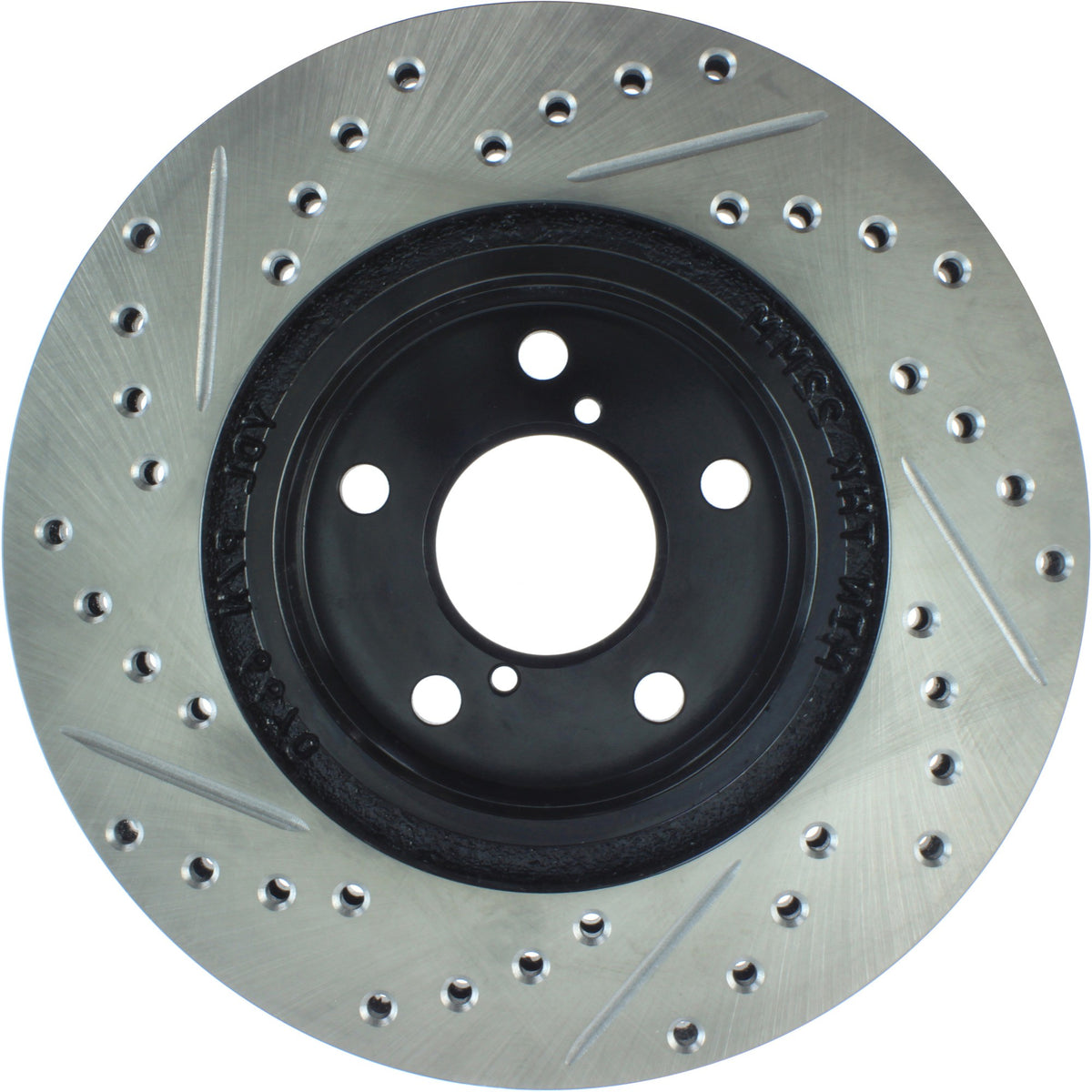 StopTech Sport Drilled/Slotted Brake Rotor; Front Left