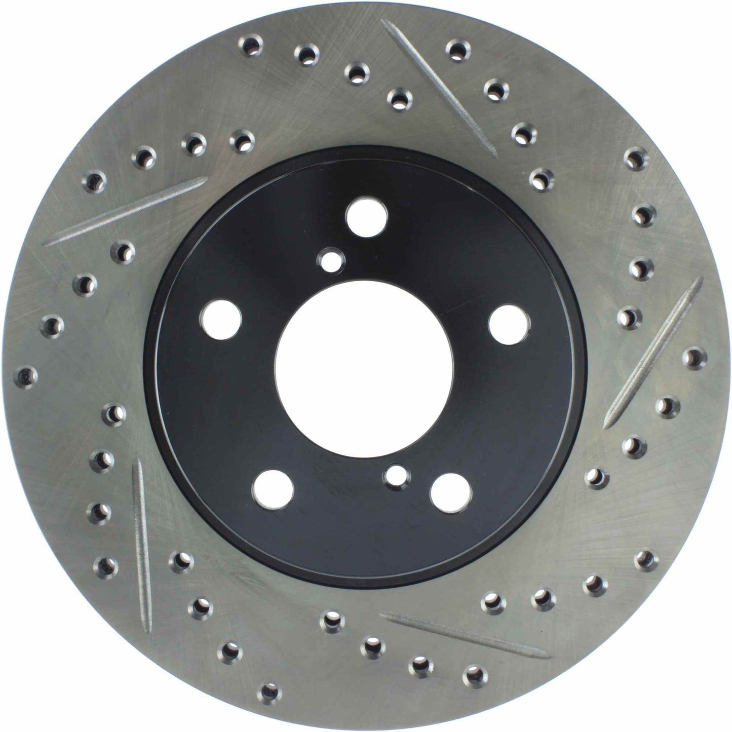 StopTech Sport Drilled/Slotted Brake Rotor; Front Left