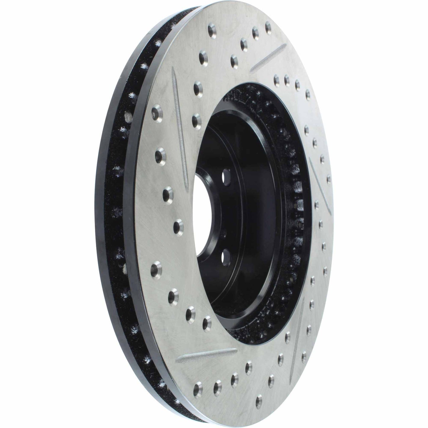 StopTech Sport Drilled/Slotted Brake Rotor; Front Left