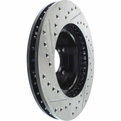 StopTech Sport Drilled/Slotted Brake Rotor; Front Left