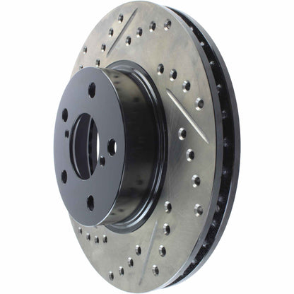StopTech  Sport Drilled/Slotted Brake Rotor; Front Right