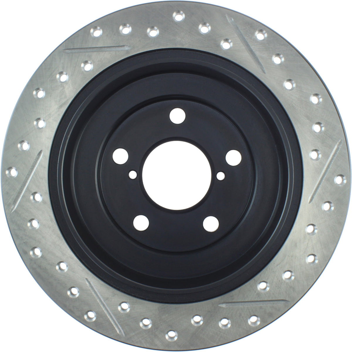 StopTech Sport Drilled/Slotted Brake Rotor; Rear Right