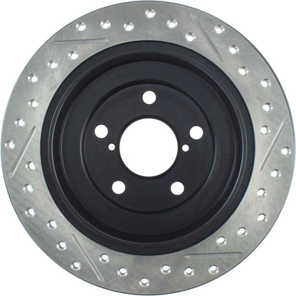 StopTech Sport Drilled/Slotted Brake Rotor; Rear Right