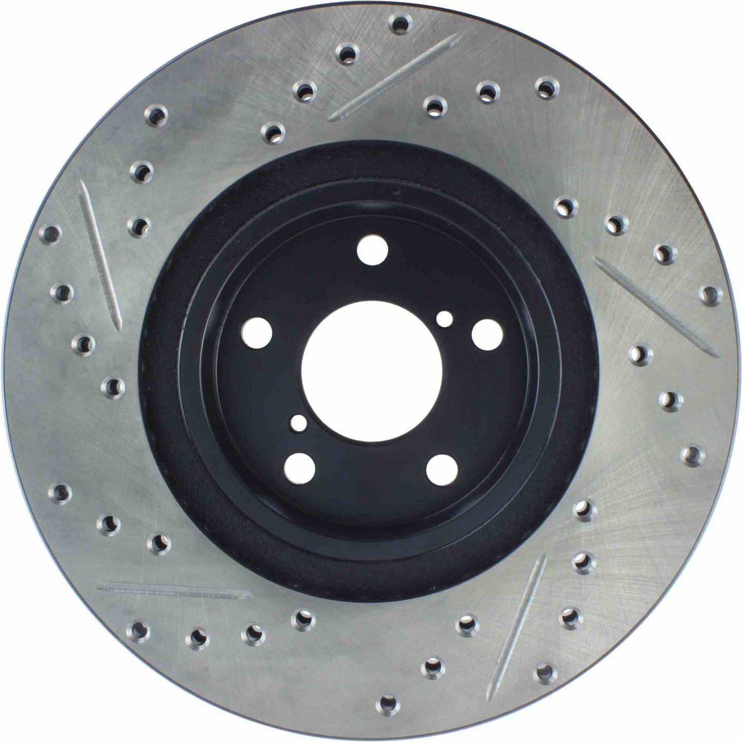 StopTech Sport Drilled/Slotted Brake Rotor; Front Left