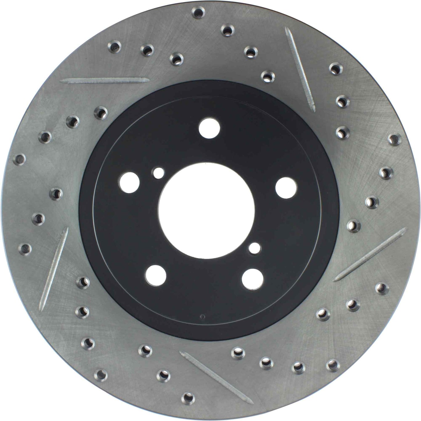 StopTech Sport Drilled/Slotted Brake Rotor; Front Left