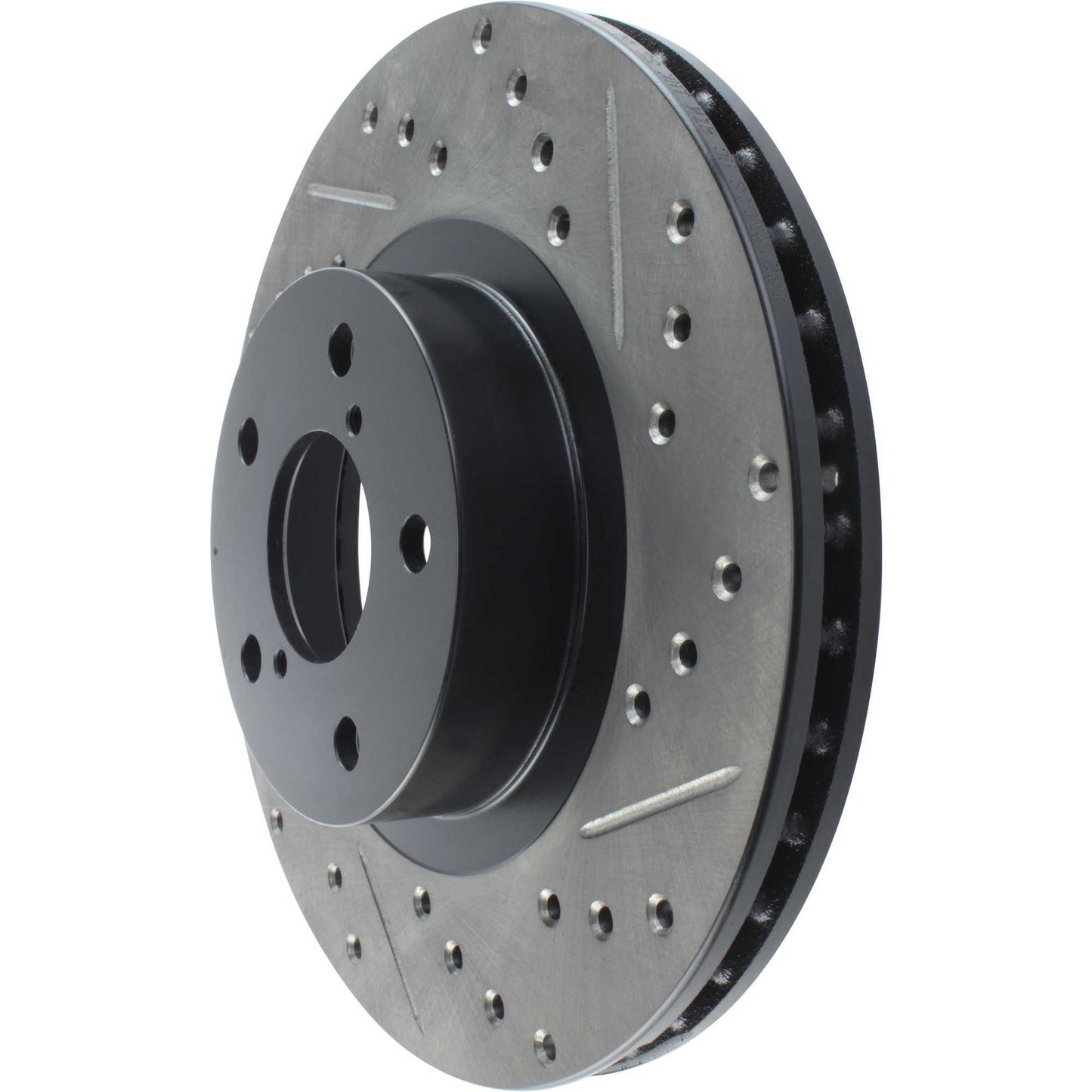 StopTech Sport Drilled/Slotted Brake Rotor; Front Left