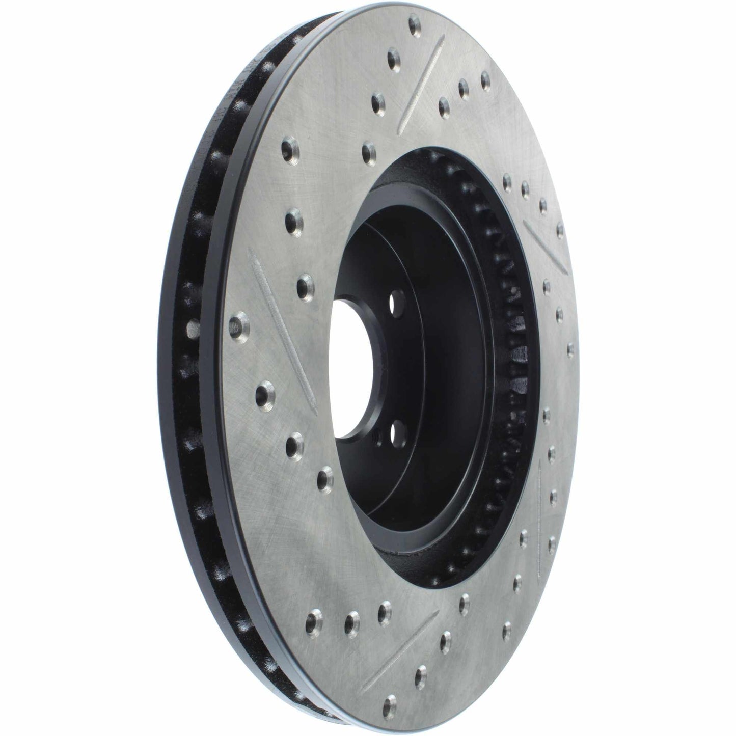 StopTech Sport Drilled/Slotted Brake Rotor; Front Left