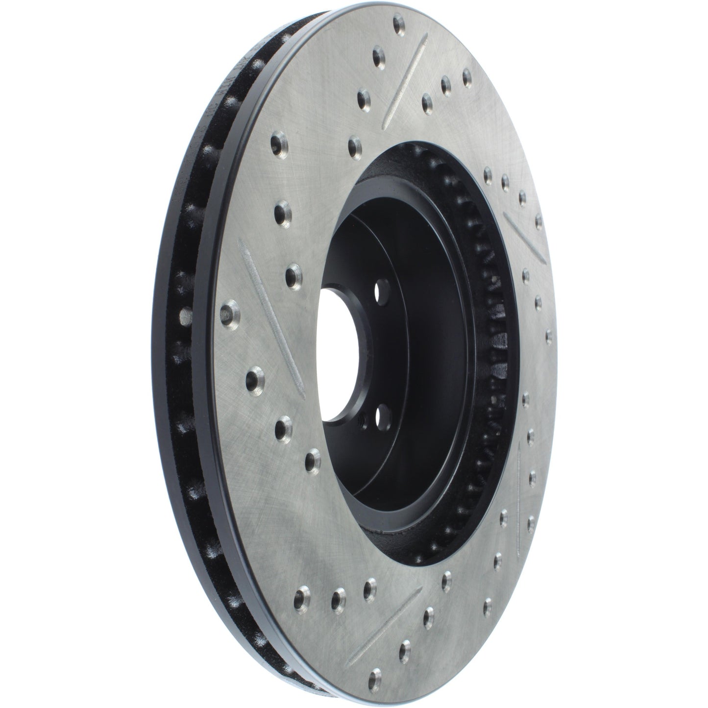 StopTech Sport Drilled/Slotted Brake Rotor; Front Left