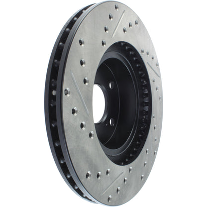 StopTech Sport Drilled/Slotted Brake Rotor; Front Left