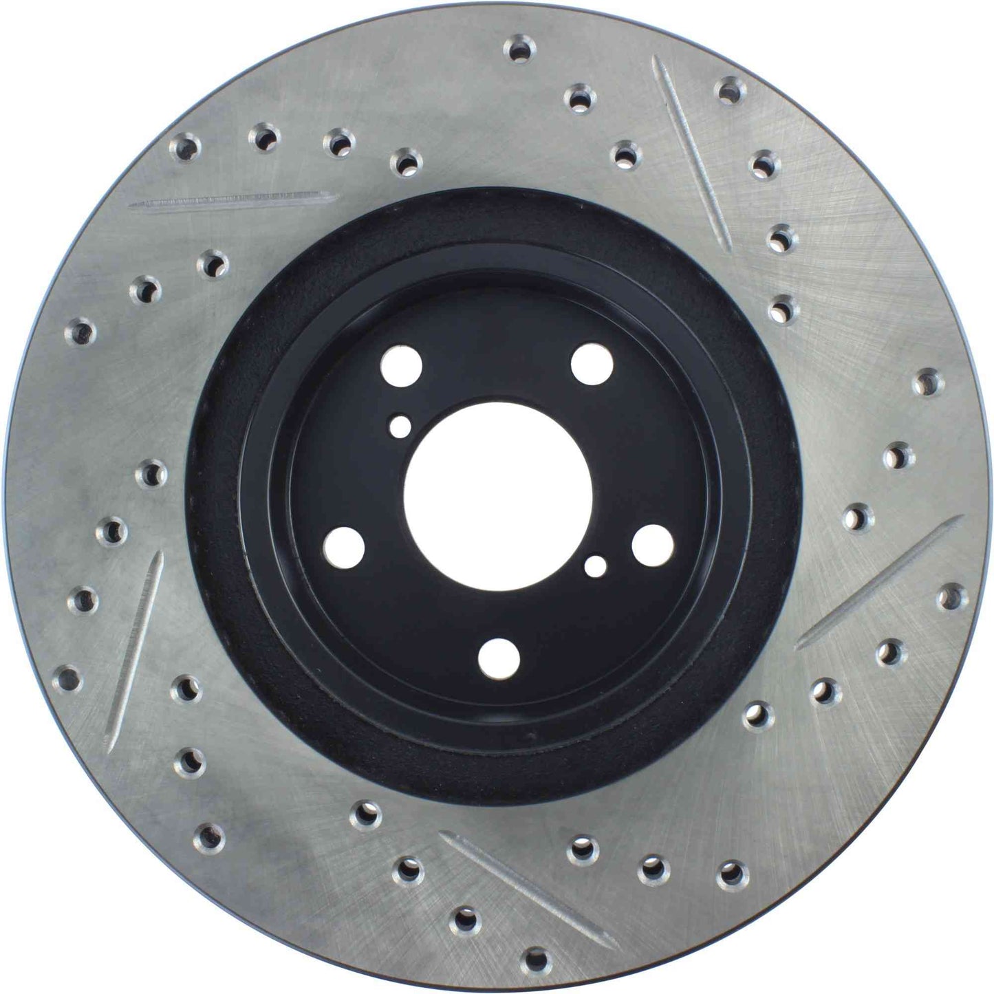 StopTech Sport Drilled/Slotted Brake Rotor; Front Right