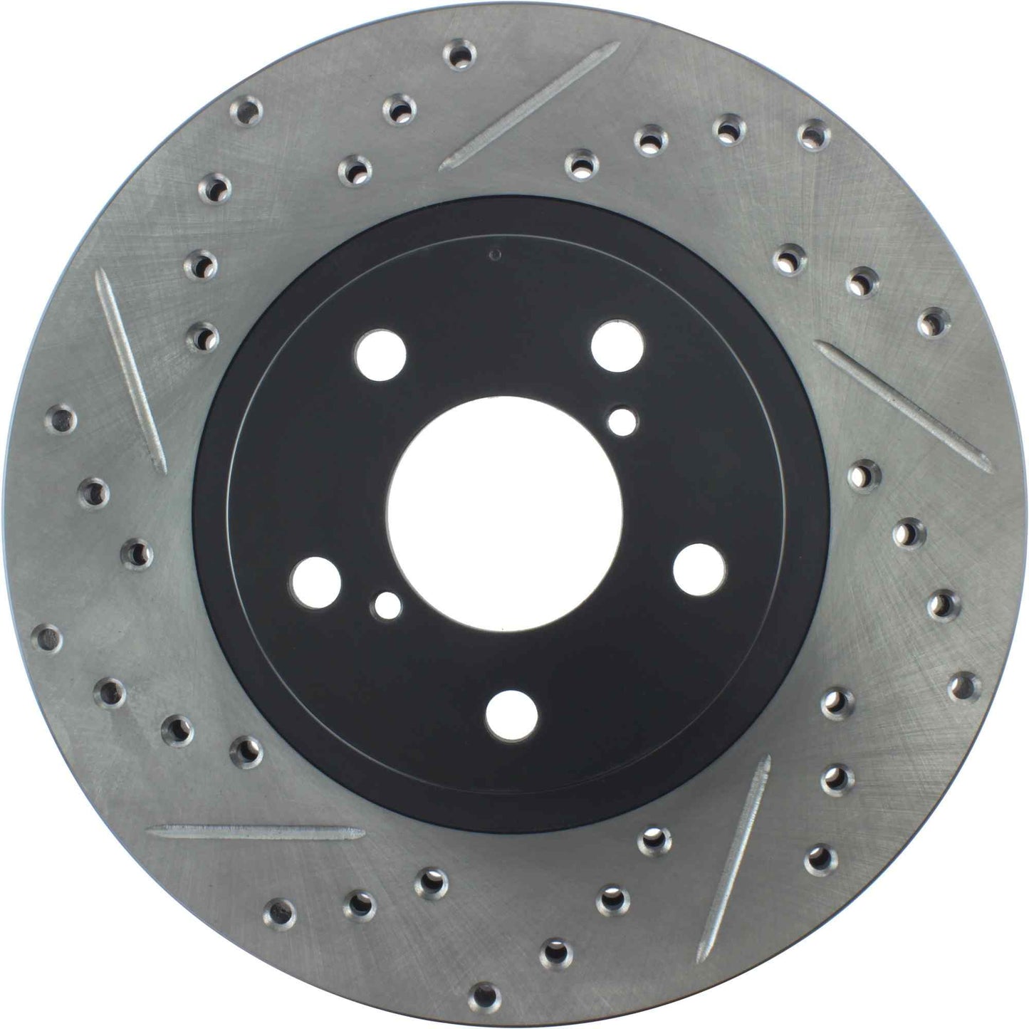 StopTech Sport Drilled/Slotted Brake Rotor; Front Right