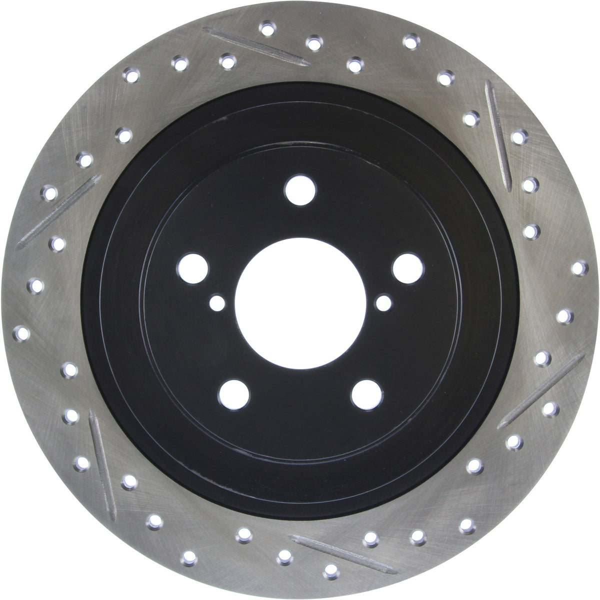 StopTech Sport Drilled/Slotted Brake Rotor; Rear Left