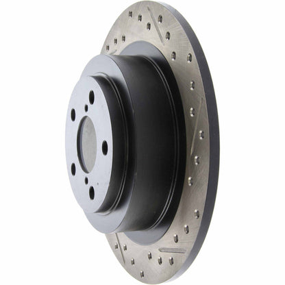 StopTech Sport Drilled/Slotted Brake Rotor; Rear Left