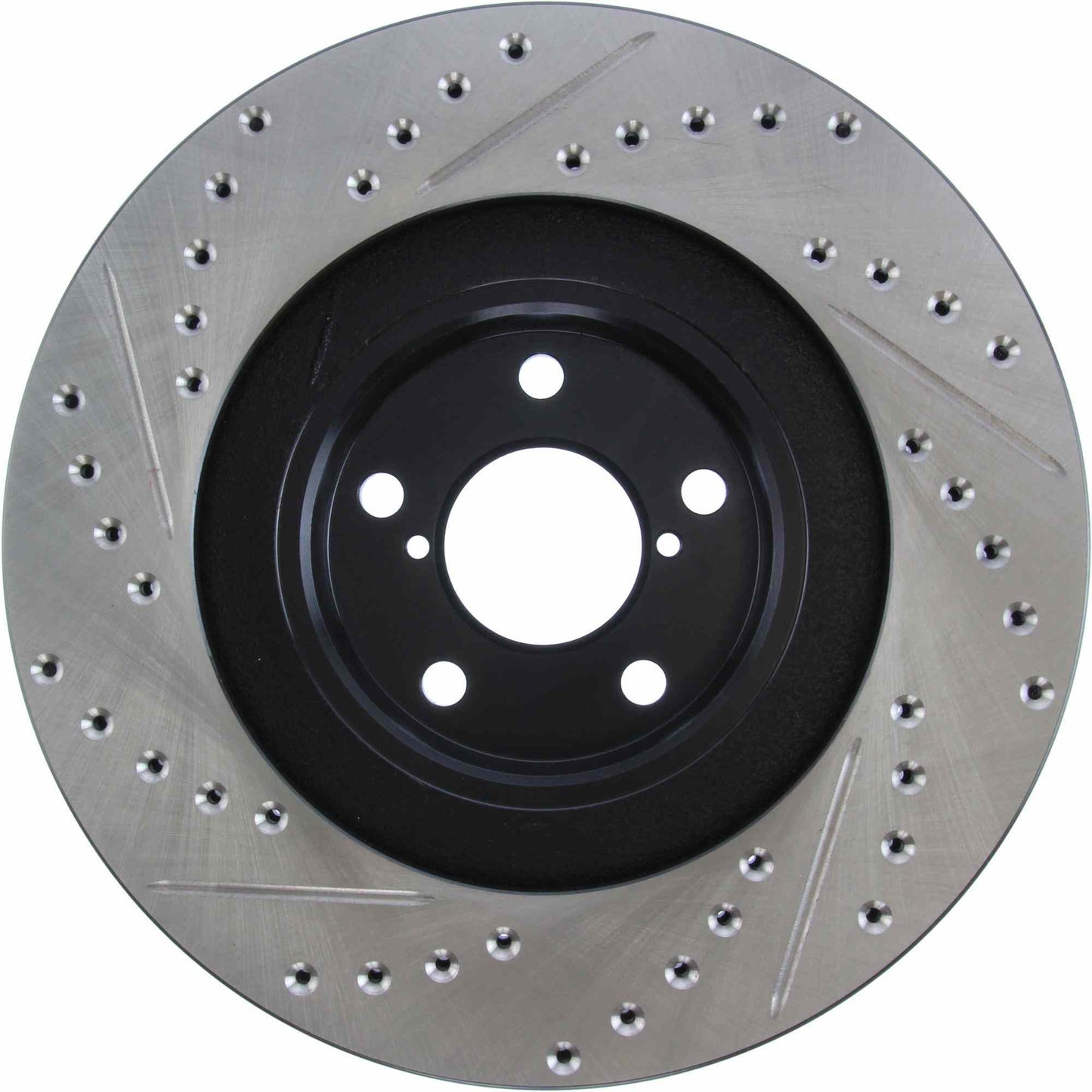StopTech Sport Drilled/Slotted Brake Rotor; Front Left