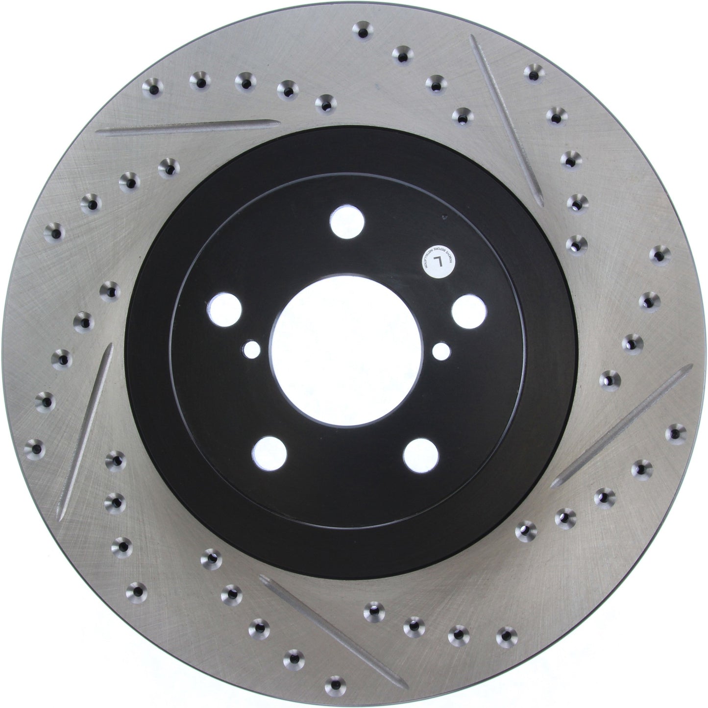StopTech Sport Drilled/Slotted Brake Rotor; Front Left