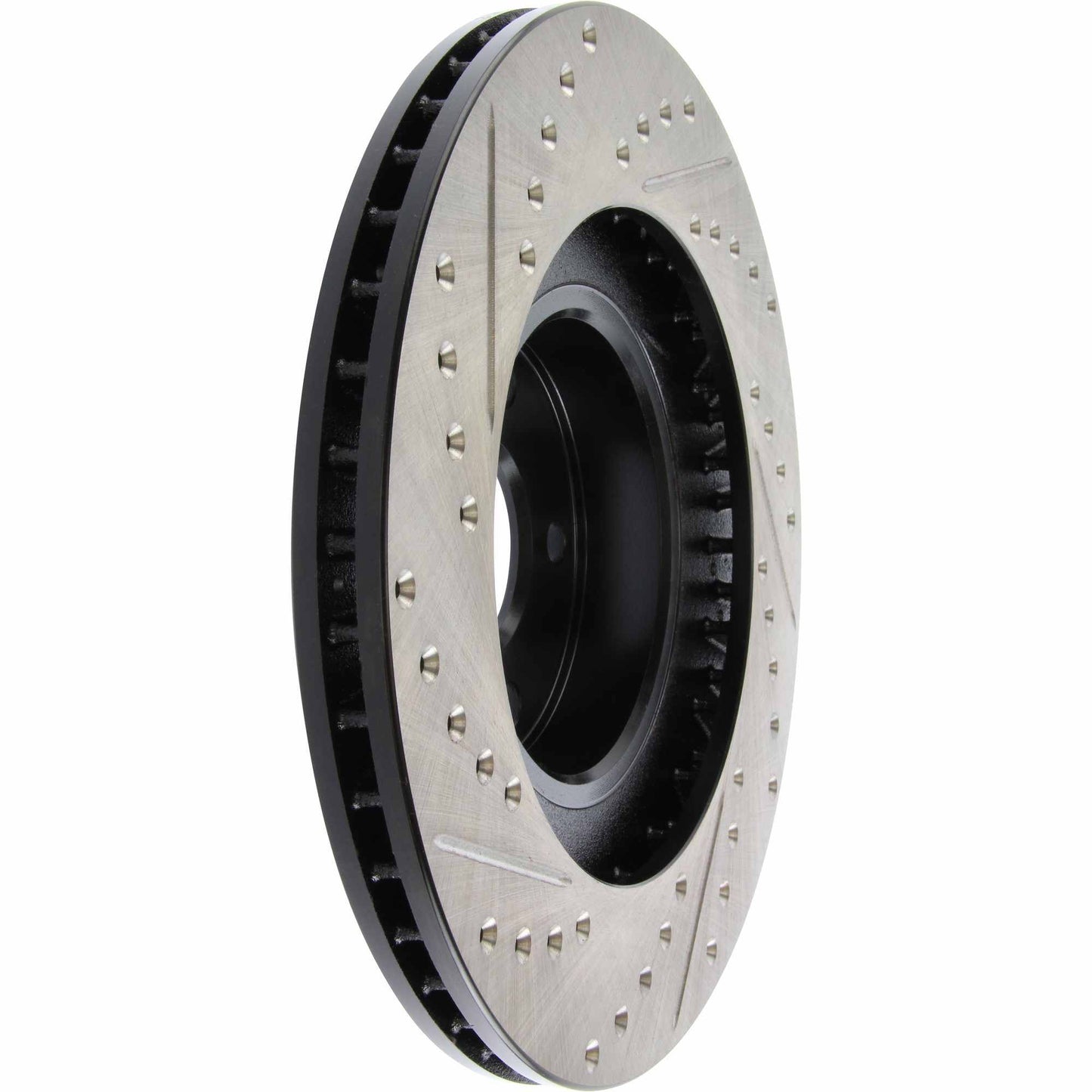 StopTech Sport Drilled/Slotted Brake Rotor; Front Left
