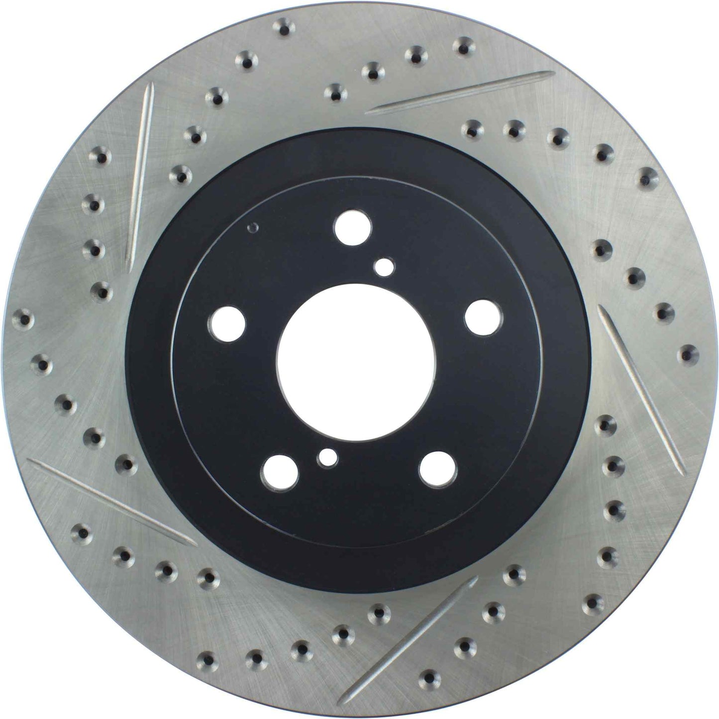 StopTech Sport Drilled/Slotted Brake Rotor; Front Right