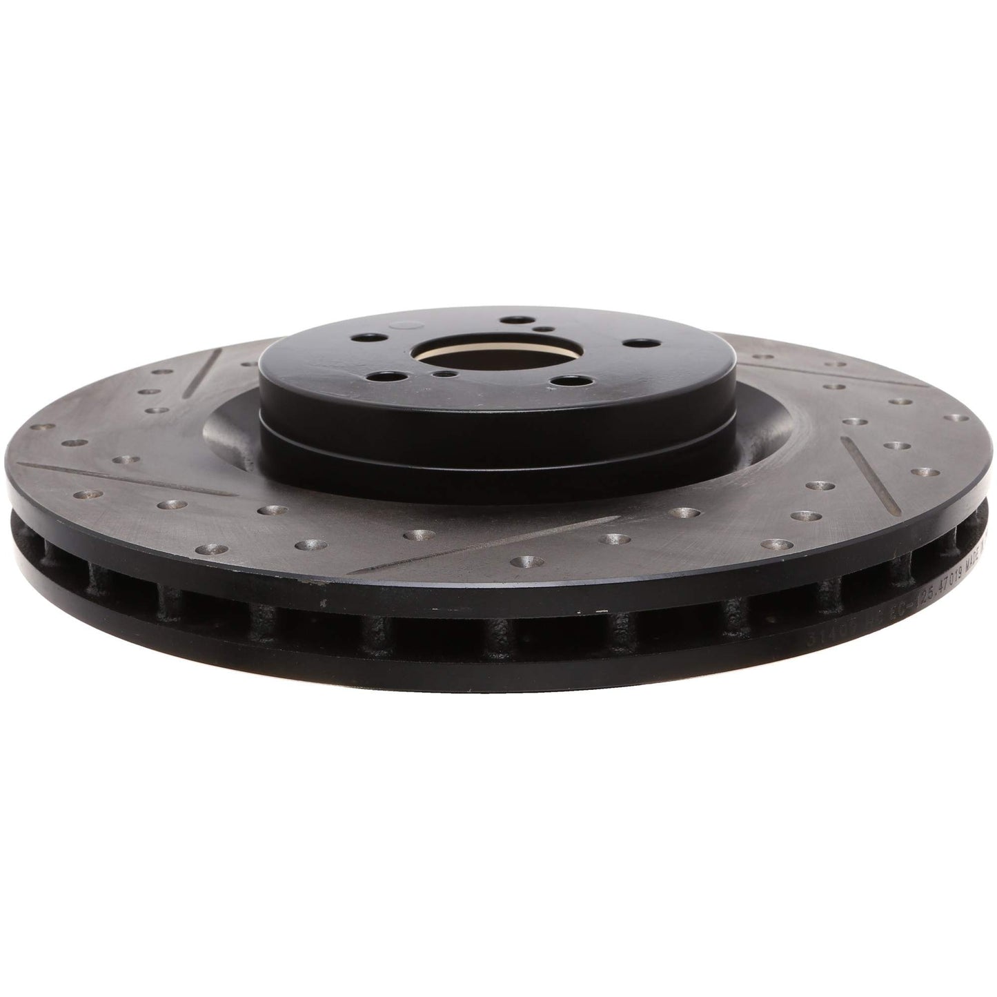 StopTech 17-18 Subaru BRZ SportStop Cryo Slotted & Drilled Front Right Rotor 127.47019CR