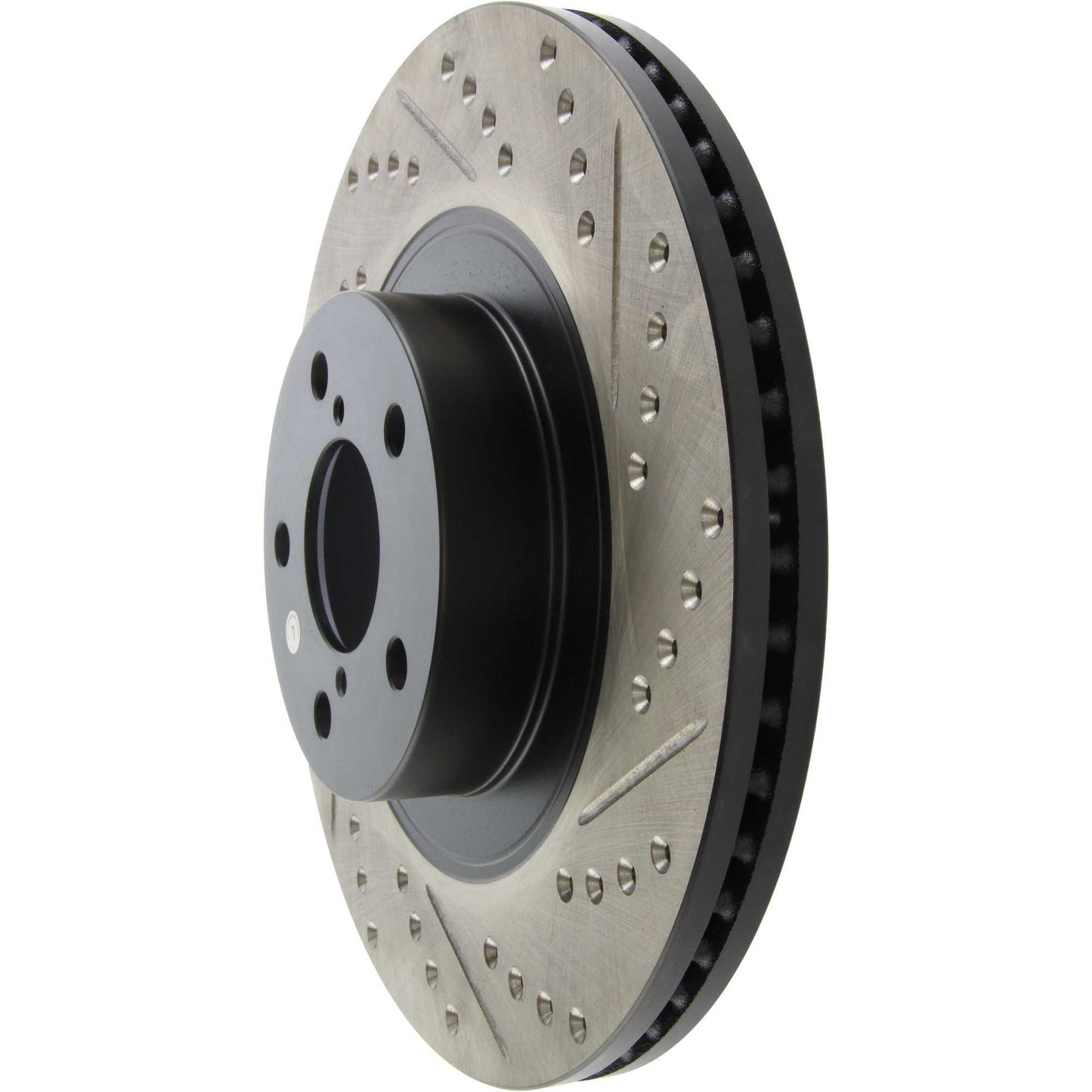 StopTech Sport Drilled/Slotted Brake Rotor; Front Left