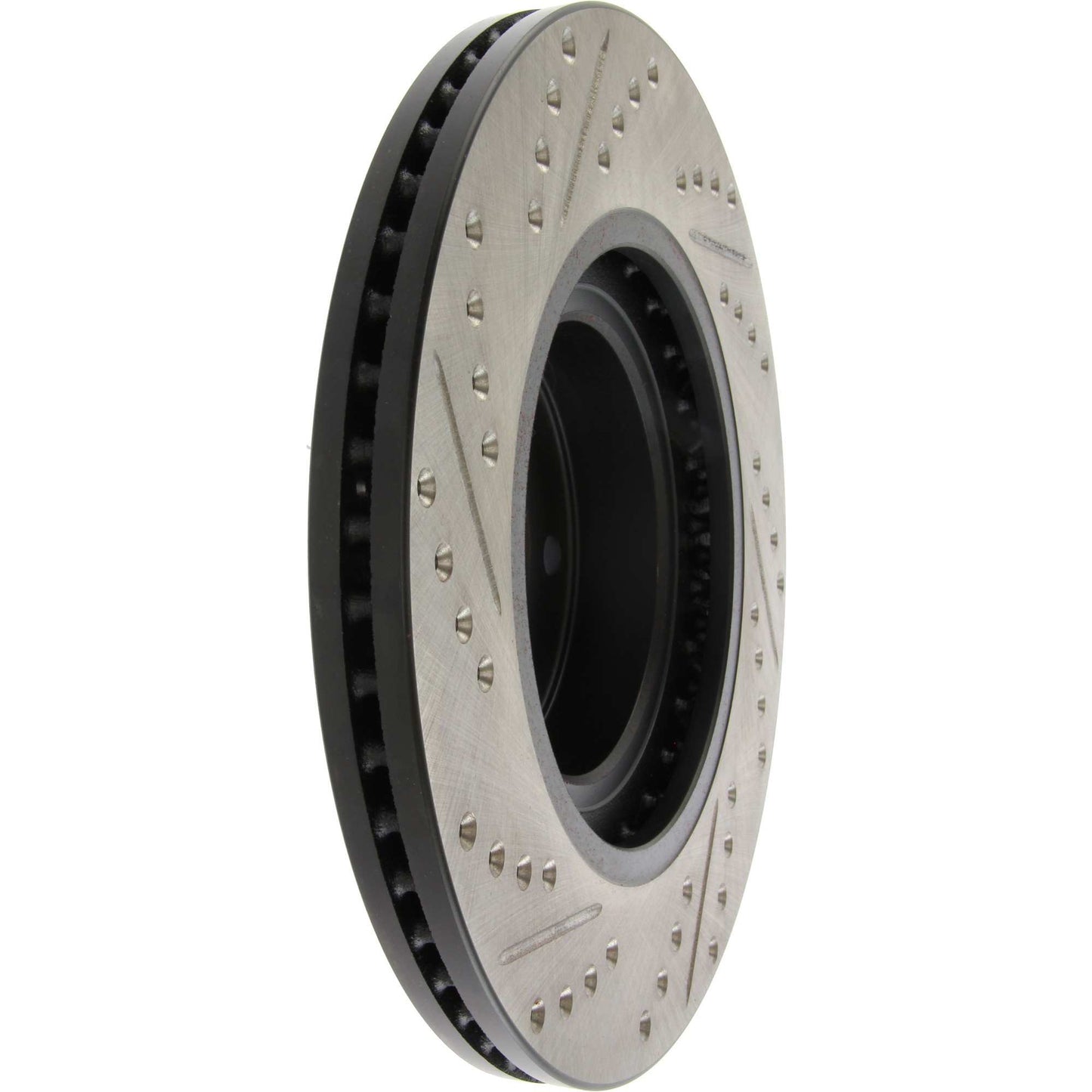 StopTech Sport Drilled/Slotted Brake Rotor; Front Left
